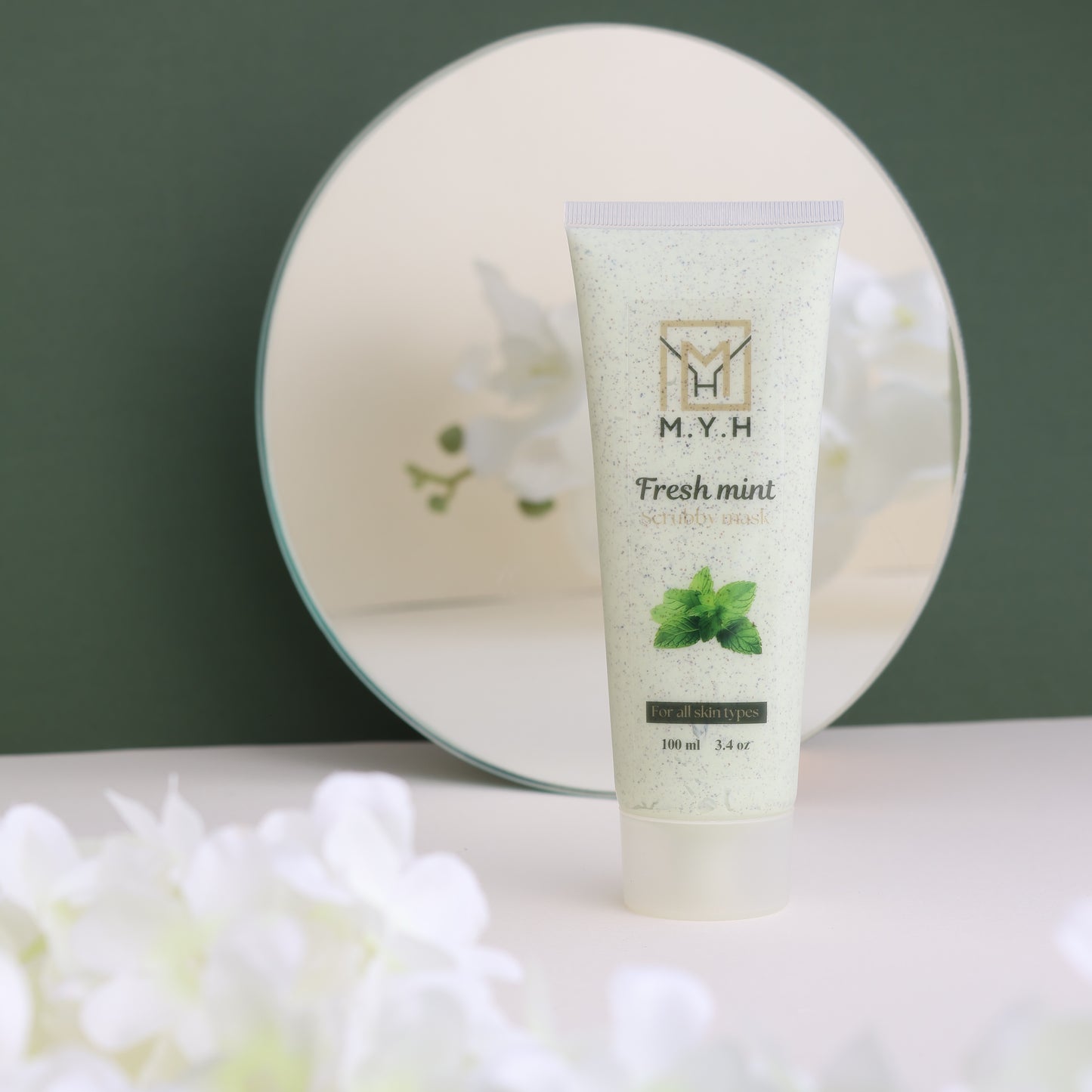 Fresh mint scrubby mask