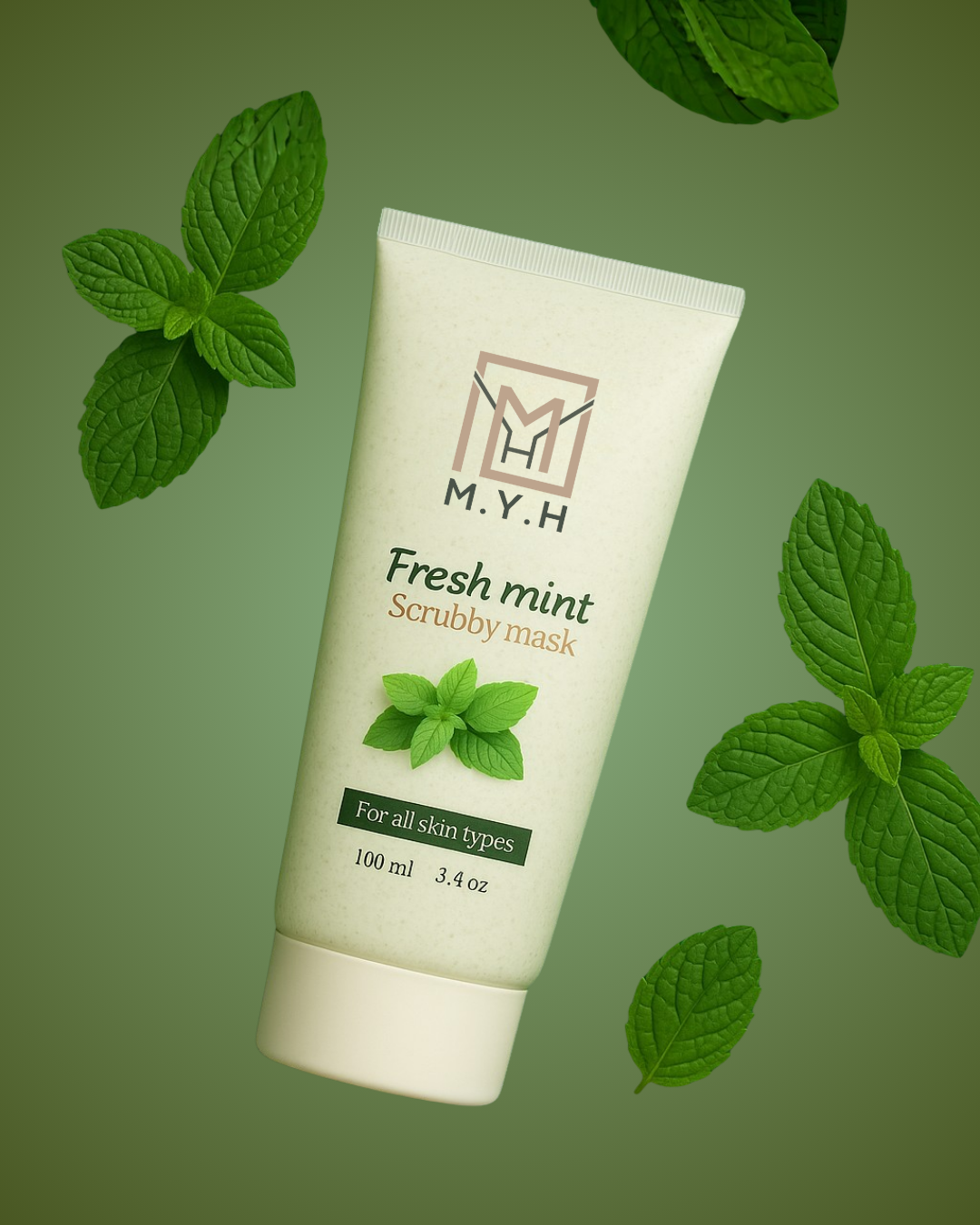 Fresh mint scrubby mask