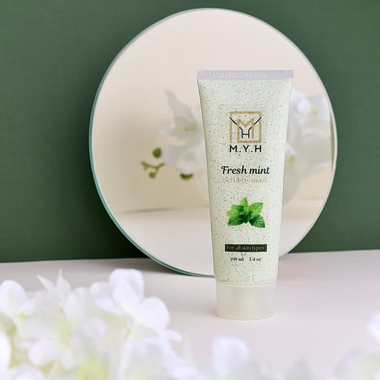 Fresh mint scrubby mask