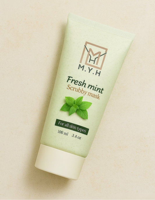 Fresh mint scrubby mask